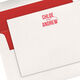 Modern Couple Flat Note Cards - Letterpress Image 1 of 3